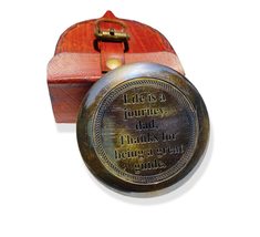 Poem Pocket Compass with to My Son-I Love You Engraved II (Antique Black Color) - $44.99