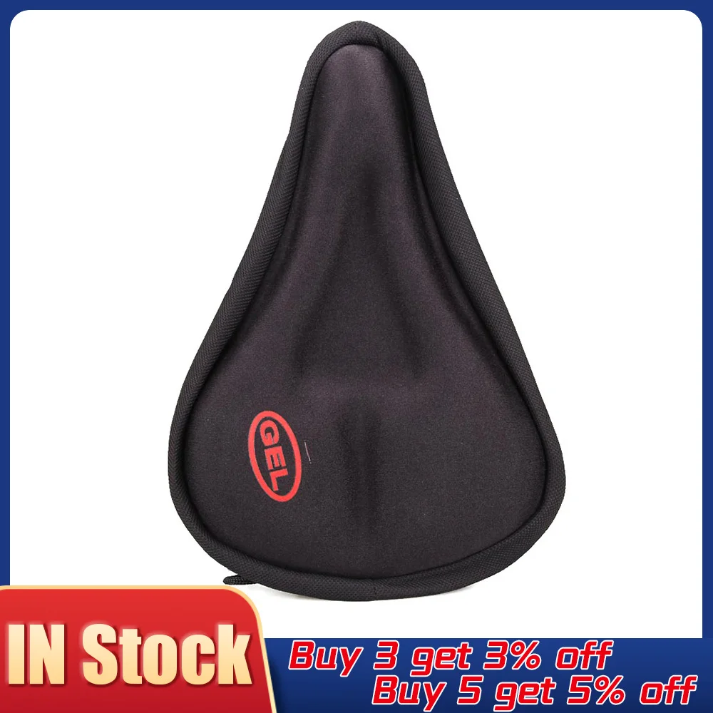 Universal 3D Gel Pad Soft Thick Bike Bicycle Saddle Cover Cycling Cycle Seat Cus - £87.44 GBP