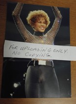 WHITNEY HOUSTON LIVE ON STAGE GLOSSY COLOR ORIGINAL PHOTO - HOT!!  ONE O... - $9.49