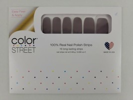 Color Street BERLIN IT TO WIN IT Real Nail Polish Strips Creme Gray Grey... - £26.55 GBP