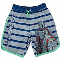 Star Wars The Mandalorian and The Child Grogu Youth Swim Shorts Multi-Color - £11.87 GBP