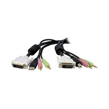 STARTECH.COM DVID4N1USB15 4-IN-1 USB DVI KVM SWITCH CABLE W/ AUDIO - £56.31 GBP