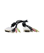 STARTECH.COM DVID4N1USB15 4-IN-1 USB DVI KVM SWITCH CABLE W/ AUDIO - £55.82 GBP