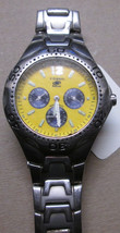 Fossil Blue mens 40mm dive watch-yellow easy to see face - £19.18 GBP
