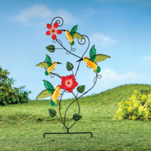 Hummingbird Trellis Stake Metal Garden Vine Plants Support Outdoor Yard ... - £16.74 GBP
