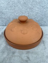 Vintage Terra Cotta Garlic Roaster With Lid Progressive International Co... - $19.98