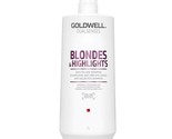 Goldwell Dualsenses Blondes &amp; Highlights Anti-Yellow Shampoo 33.8oz 1000ml - $29.69