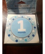 Milestone Stickers 1 Month 12 Count Baby Boy - $355.25 MXN