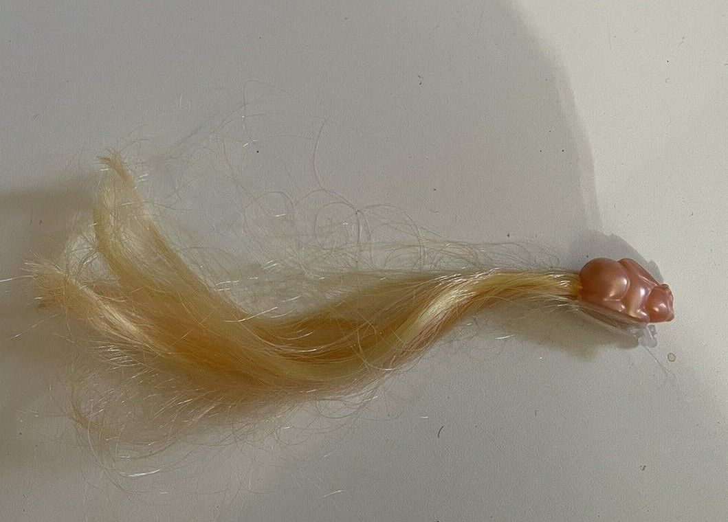 Vintage Lady Lovely Locks Pixietails Mattel Hair Clip Pink Bunny Origina... - $8.86