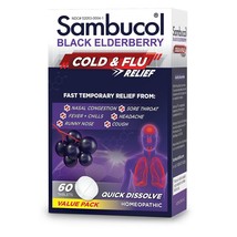 Sambucol Cold and Flu Relief Tablets - Homeopathic Cold Medicine, Cold R... - $33.99