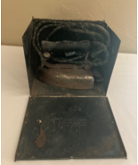 Vintage Hotpoint Electric iron in Sunbeam case - $10.49 CAD