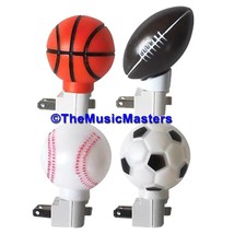 Sports Themed Plug-In Night Light Collection Football Soccer Baseball Ba... - £14.83 GBP