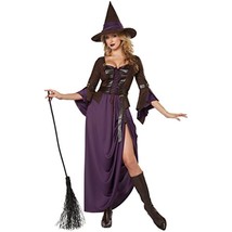 California Costumes Women&#39;s Salem Witch Sexy Long Dress, Purple/Brown, M... - £25.83 GBP