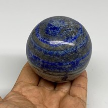 0.97 lbs, 2.6&quot; (65mm), Lapis Lazuli Sphere Ball Gemstone @Afghanistan, B... - £85.65 GBP