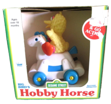Sesame Street Big Bird&#39;s Hobby Horse 1992 Illco Bump &amp; Go - €24,81 EUR
