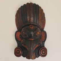Nepalese Wooden Garuda Mask Wall Hanging 15&quot; - Nepal - £117.94 GBP