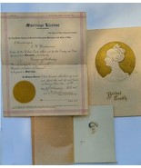 1927 Bridal Troth of Nelson C.Britt of Norwood &amp; Miss Ida Grant of Milfo... - $93.50