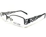 Eight to Eighty Eyeglasses Frames WANDA BLACK Rectangular Half Rim 51-18... - £29.39 GBP