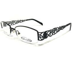 Eight to Eighty Eyeglasses Frames WANDA BLACK Rectangular Half Rim 51-18-135 - £29.18 GBP