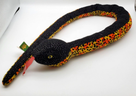Wild Republic Plush Snake K &amp; M 50&quot; Long Soft Plushie 2012 Reptile Stuffed - $9.60