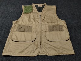 Vintage Saftbak Vest Men XL Tan Hunting Padded Shoulder Shell Holders - $27.77