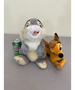 Disney Store Exclusive Baby Nursery Thumper Rabbit Plush Bambi LOT OF TWO - $39.51 CAD