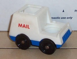 Vintage 80&#39;s Fisher Price Little People Mail Truck #2500 FPLP - $9.55