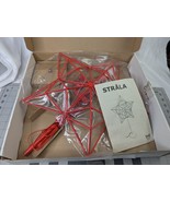 Ikea Strala Star Tabletop Decoration Red Light Christmas - $49.95