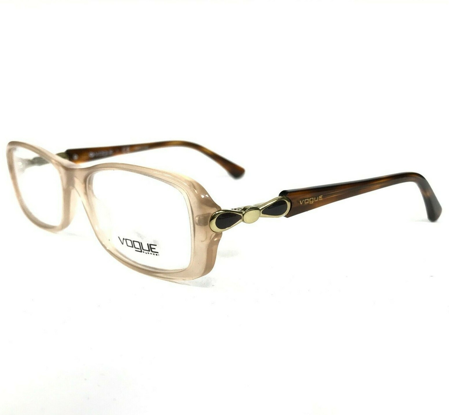 Vogue Brille Rahmen VO2751 1913 Brown Klar Pink Schleifen Rechteckig 51-... - $44.53