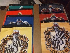 Harry Potter Hogwart House Banners Set of 4 Front and Back + 3 one side ... - £34.18 GBP