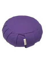 Round Organic Cotton Buckwheat Hull Zafu Meditation Cushion Pillow - £18.64 GBP