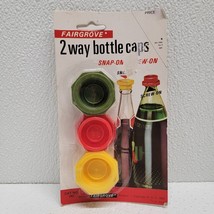 Vintage 1982 Set of 3 Fairgrove 2 Way Bottle Caps #242 Snap-On / Screw-O... - $201.17 MXN