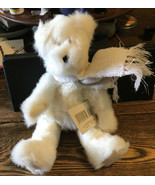 Hallmark Teddy Bear Winter White Jointed w Tag Scarf  Clean! - $16.24 CAD