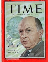 Time Magazine 1956, June 25,  World Bank&#39;s President Black - £20.85 GBP