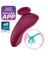 SATISFYER SEXY-SECRET PANTY VIBE RECHARGEABLE-CLITORAL STIMULATOR-FREE APP - €36,05 EUR