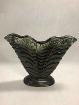 Roseville 3 hole flat  vase USA  Ceramic pottery vintage mid century Ohio - £79.14 GBP