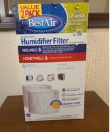 2 Pack BestAir Humidifier Filter Wick Touch Point Holmes Honeywell Sunbe... - £11.72 GBP