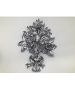 Vintage Italian Gilt Carved Floral  Wall Decor Plaque Bow Baroque 15x11 - €32,51 EUR
