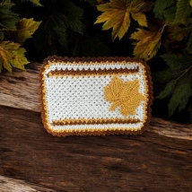 Autumn/Fall Candle Mat; Table Centerpiece; Doily/Crocheted Place Mat - $21.00