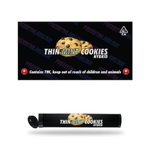 Thin Mint Cookies Pre-Roll Labels - Cali Pre Rolled Tube Stickers - £8.62 GBP+