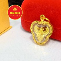 Garuda Pendant With Hanger Thai Amulet Buddha 18K Thai Yellow Gold Plate... - $36.99
