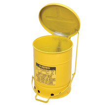 Justrite 09101 Justrite Oily Waste Can 6 Gallon Yellow - $180.99