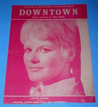 Petula Clark Sheet Music Downtown Vintage 1964 Wellbeck Music Ltd - £19.65 GBP