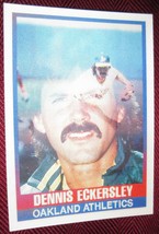 1989 Sportflics #100 Dennis Eckersley Oakland Athletics - £3.53 GBP