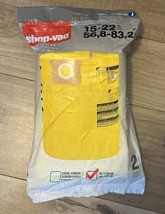 Genuine Shop Vac 2 Pack Type J 15-22 Gallon Fine filtration Filter Bags 90673 - $14.01