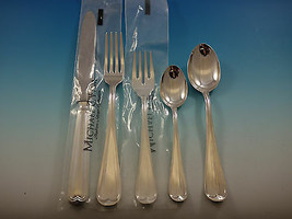 Mauriziano by Schiavon Italy Sterling Silver Flatware Set 12 Dinner 60 PC New - £5,648.70 GBP