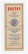 Greater Boston Massachusetts USO Map March 1943 Soldiers and Sailors Com... - $17.82