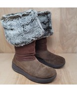 Skechers Women&#39;s Boots Size 8 M Brown Tone-Ups Mid Calf Faux Fur Pull On - £25.79 GBP