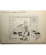 JIM JONES vintage signed 9&quot; x 12&quot; risque magazine illustration  - $67.53 CAD