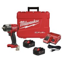 Milwaukee 2962-22R M18 FUEL 1/2&quot; Impact Wrench Kit, Two Batteries + One ... - $384.99